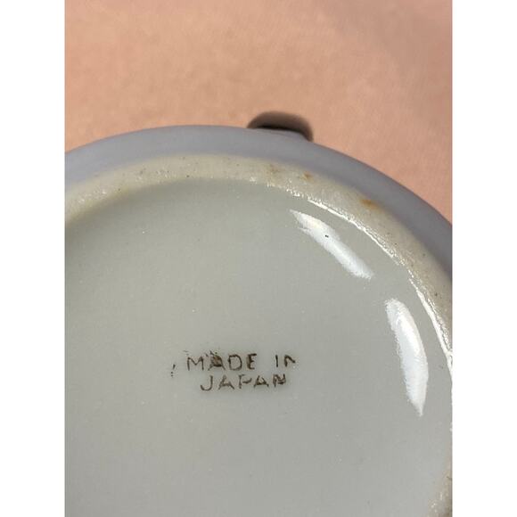 Morimura Porcelain Sugar Bowl, Lid & Glass Spoon Scenic design 2.75 in tall EUC - Picture 13 of 16